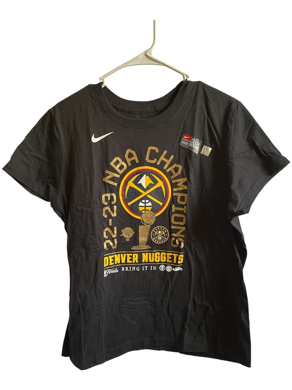 Nike Denver Nuggets 22-23 NBA Champions T-Shirt XL BRAND NEW *